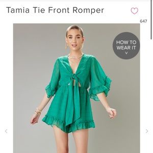 Tamia Tie Front Romper